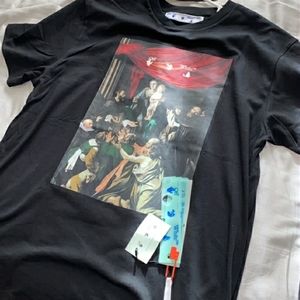 Oversized Off-white Caravaggio painting T-shirt